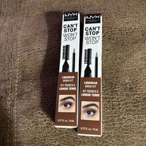 NYX Can't Stop Won't Stop Longwear Brow Kit - Brown (2 Pack)